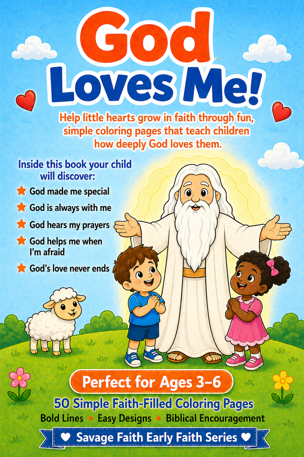 God Loves Me Coloring Book – A Christian Coloring Book for Kids About God’s Love