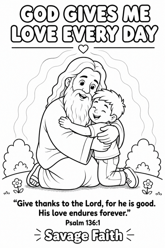 God Loves Me Coloring Book – A Christian Coloring Book for Kids About God’s Love