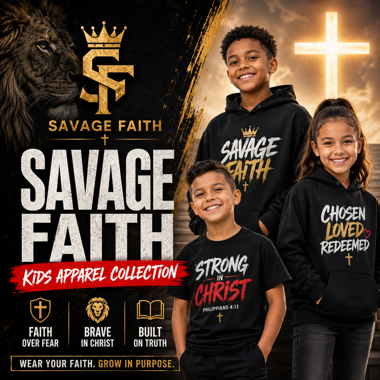 Faith Kids Apparel | Christian Clothing for Boys & Girls | Savage Faith