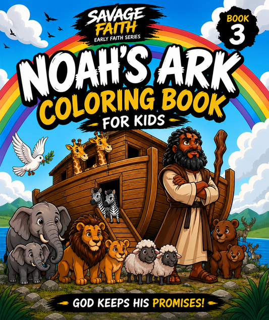 Noah’s Ark Coloring Book for Kids | Savage Faith Early Faith Series Book 3