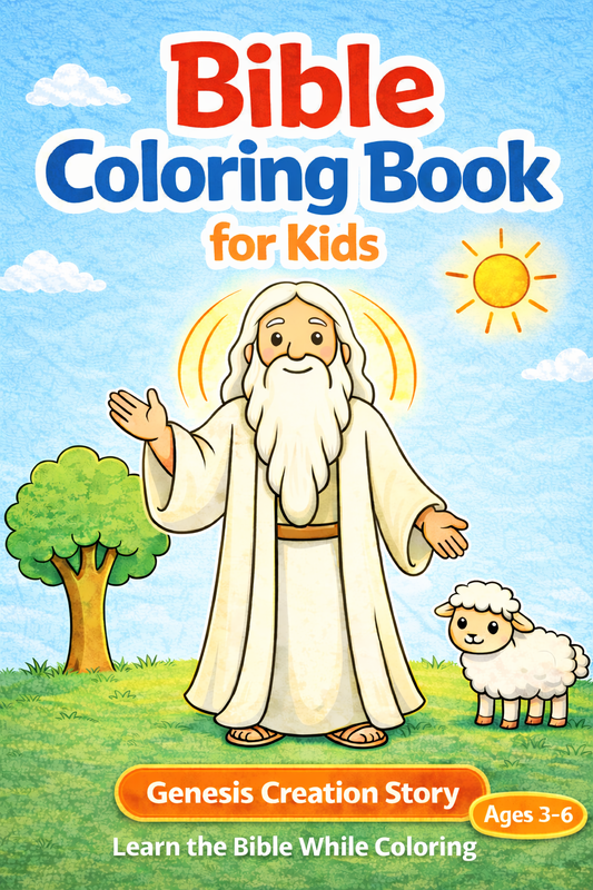 Genesis Creation Story Coloring Book – A Fun and Faith-Filled Bible Coloring Adventure for Kids